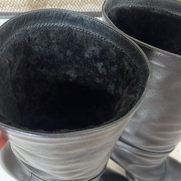 Saint Laurent Leather Platform Boots - Picture 2 of 11